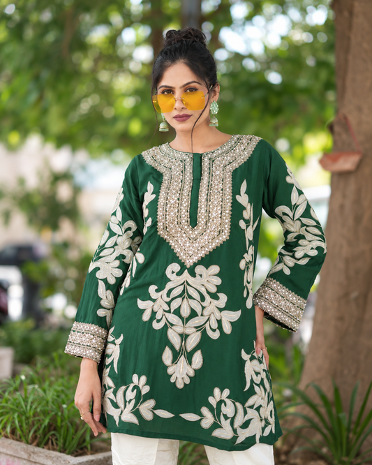 Mehfil Emerald Fusion Set