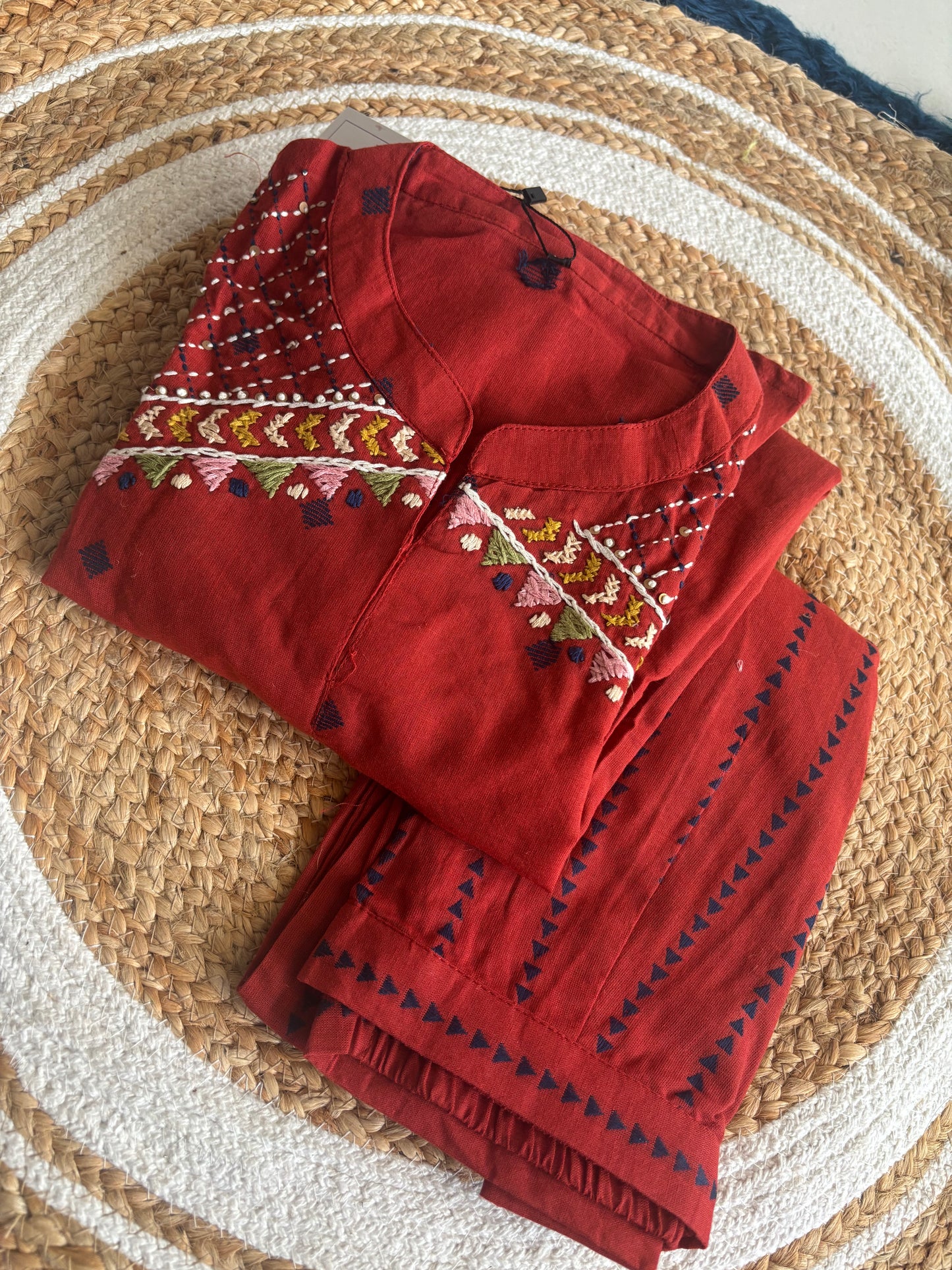 “Rangat “ Pure Jamdani Kurti Pant