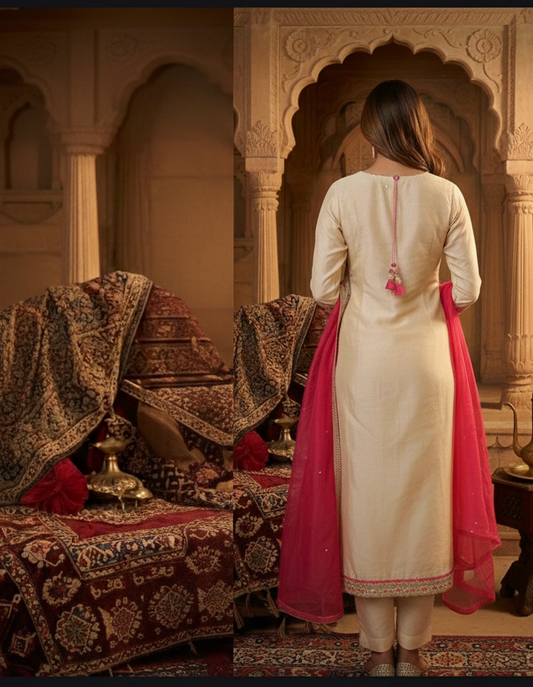 “ kashish “ pure soft crush tissue suit “