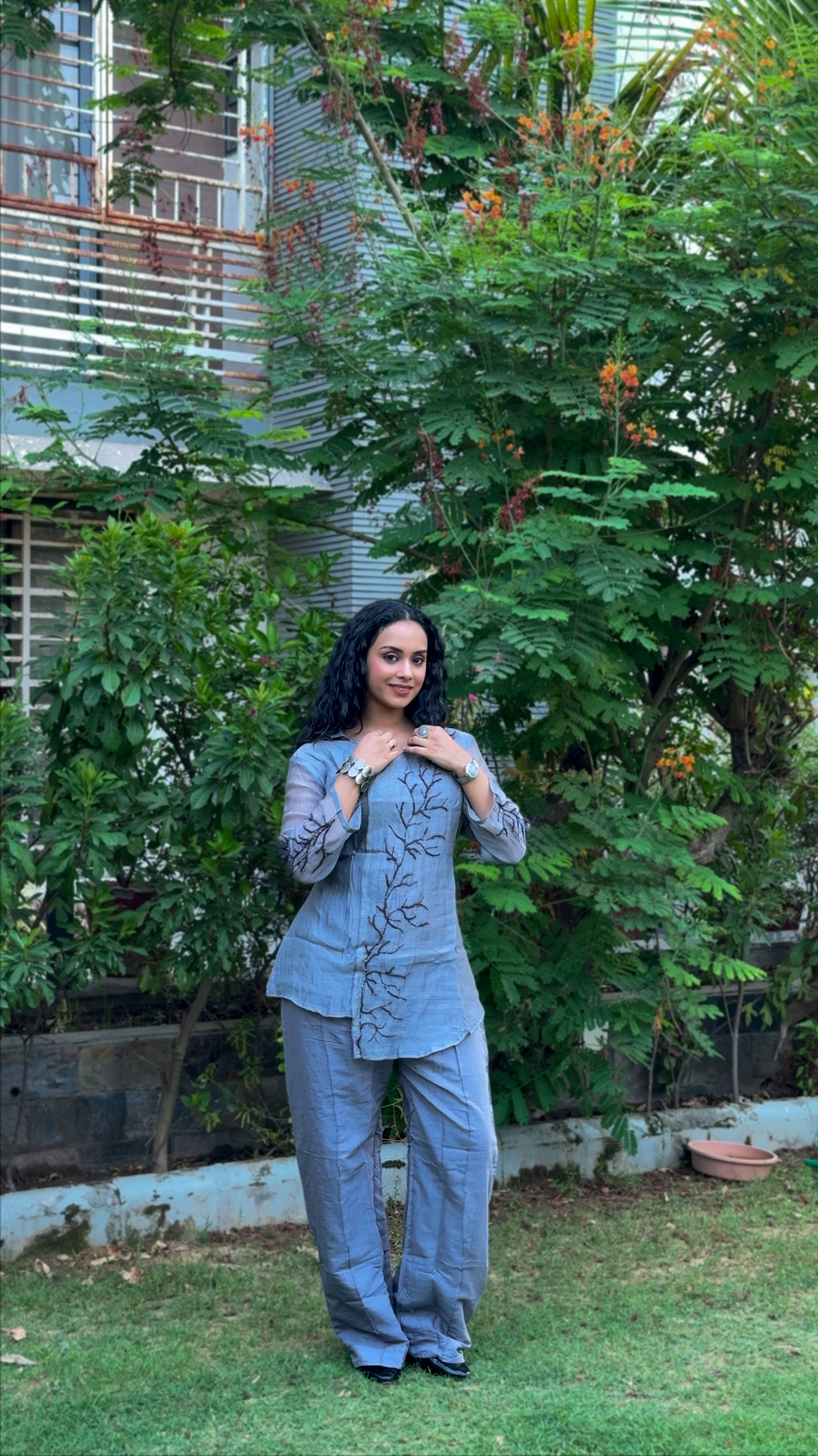 Dipika Mul Chanderi Co-Ord Set
