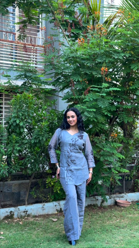 Dipika Mul Chanderi Co-Ord Set