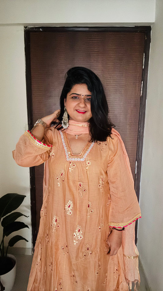 Sandhya Mul Chanderi suit