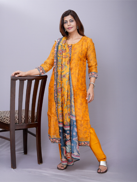 "Mahek" cotton silk dress