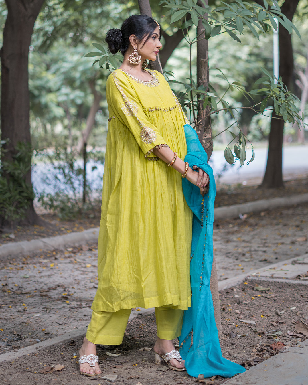 Noor Mul Chanderi Dress