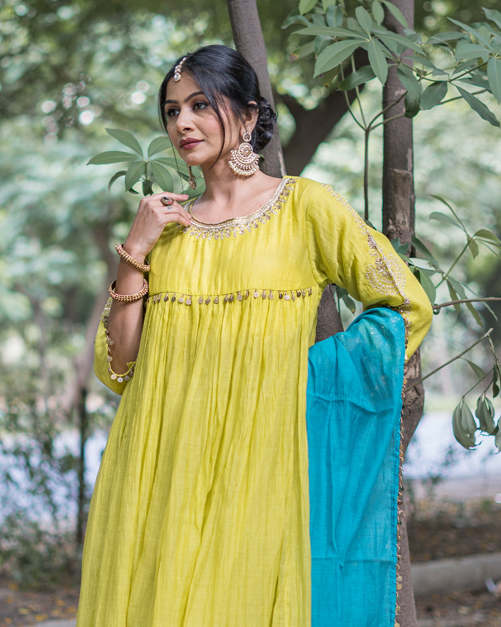 Noor Mul Chanderi Dress