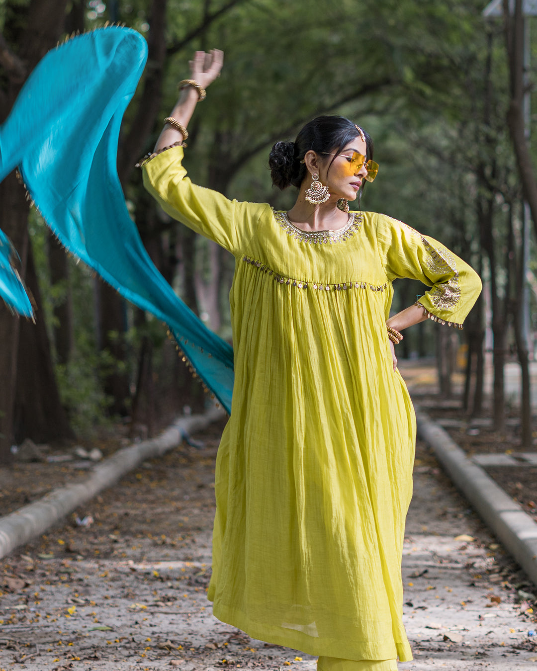 Noor Mul Chanderi Dress