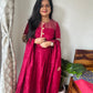 “Ruby” mashru silk dress