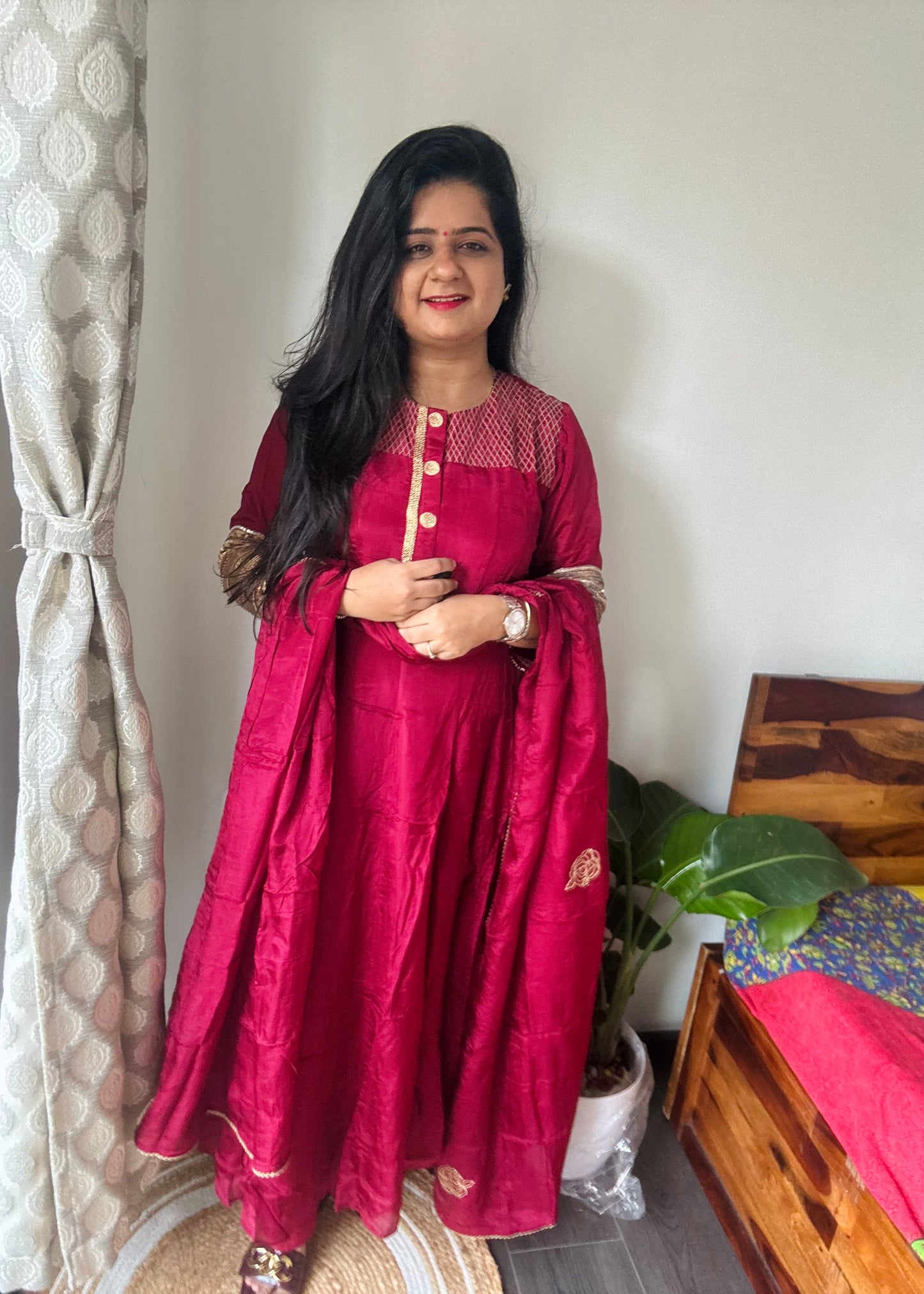 “Ruby” silk dress 💜