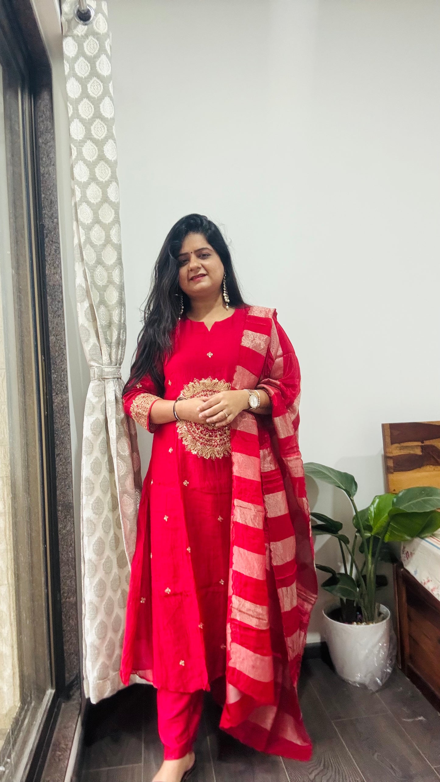 “Rangya” Mul Chanderi Suit Set ❣️💜