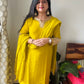 “Sunflower” Mul Chanderi Suit Set
