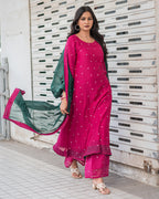 Gulabo Mul Chanderi Dress