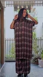 Chandni Luxe Ajark Co-ord Set