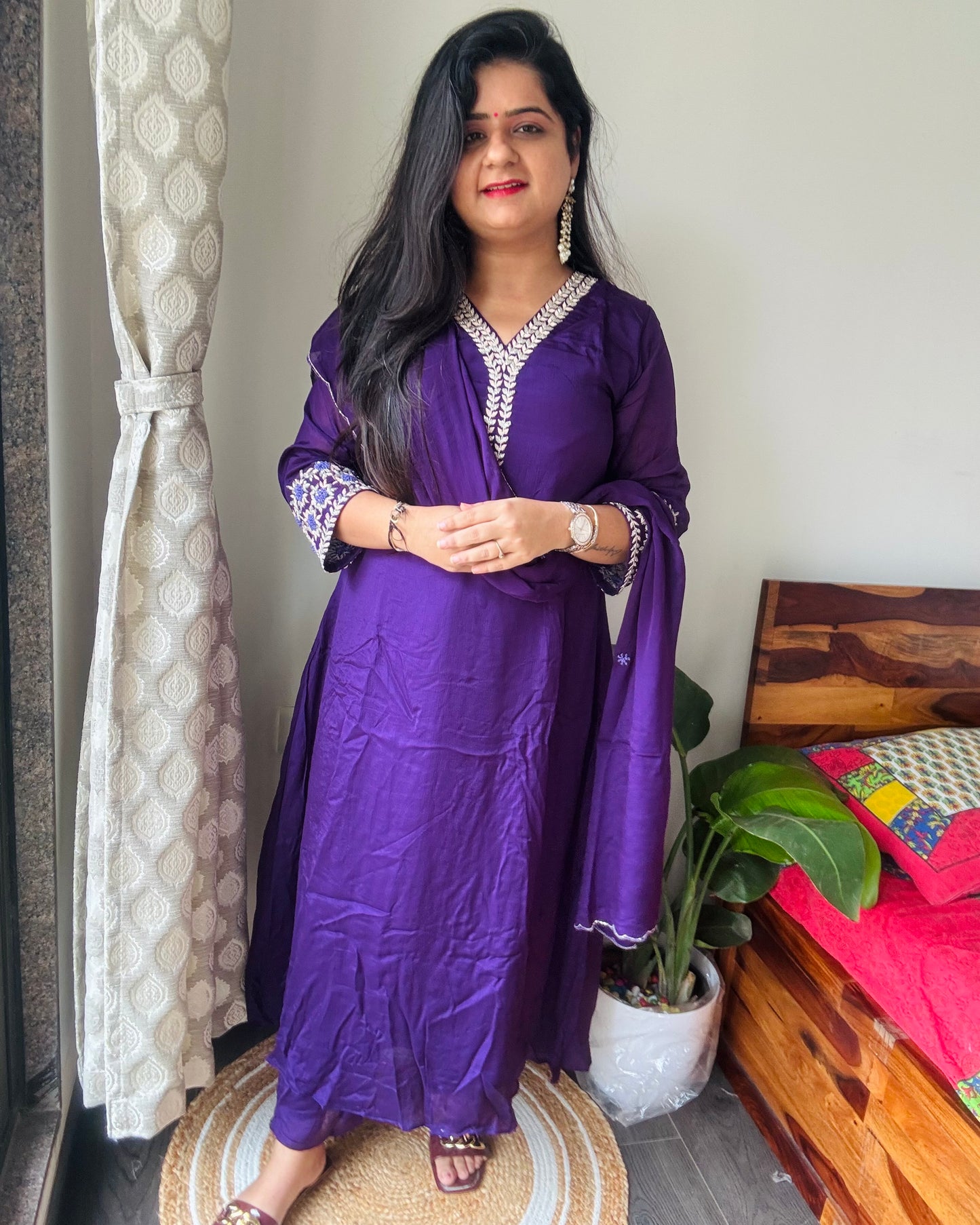 “Suhana” Pure Chinon Dress !