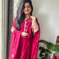 “Ruby” mashru silk dress