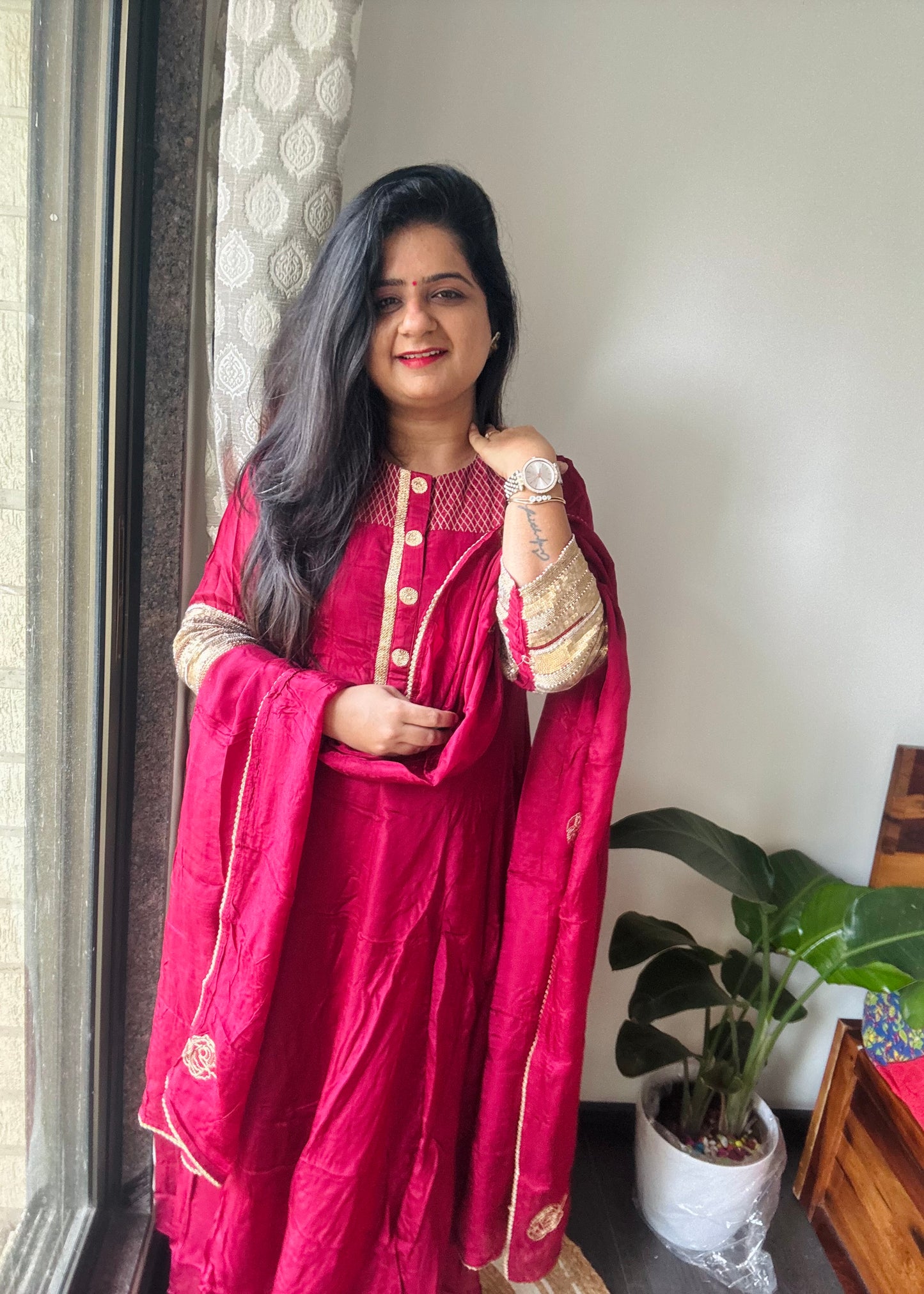 “Ruby” silk dress 💜