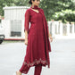 Lavi Mul Chanderi Anarkali