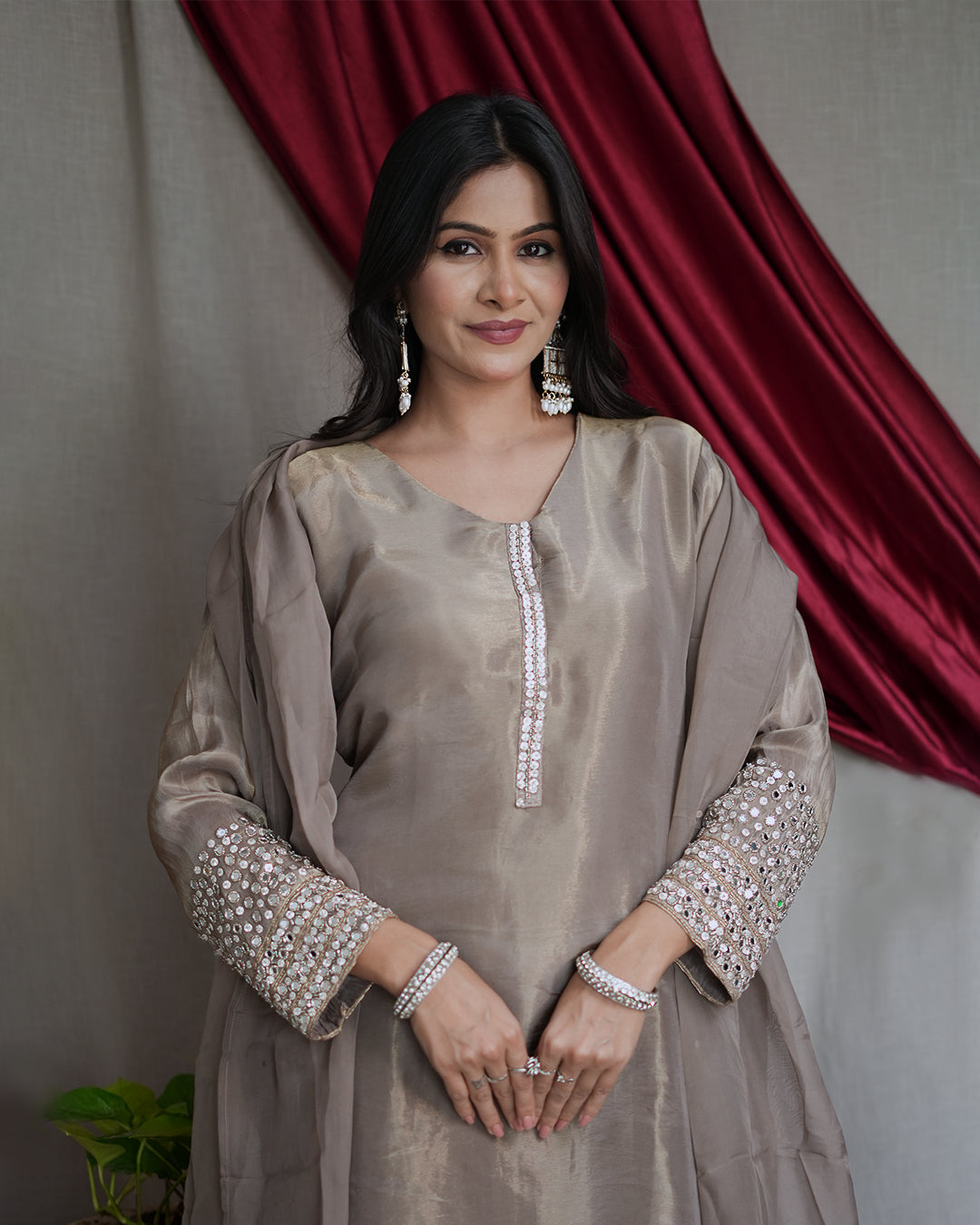 Prahi Tissue Mirror Dress