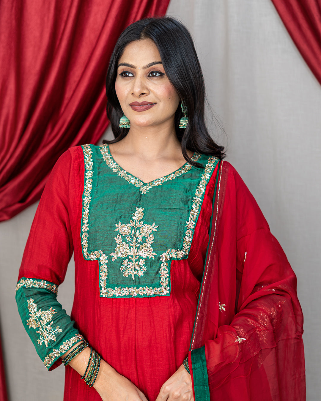 Juhi Mul Chanderi Dress