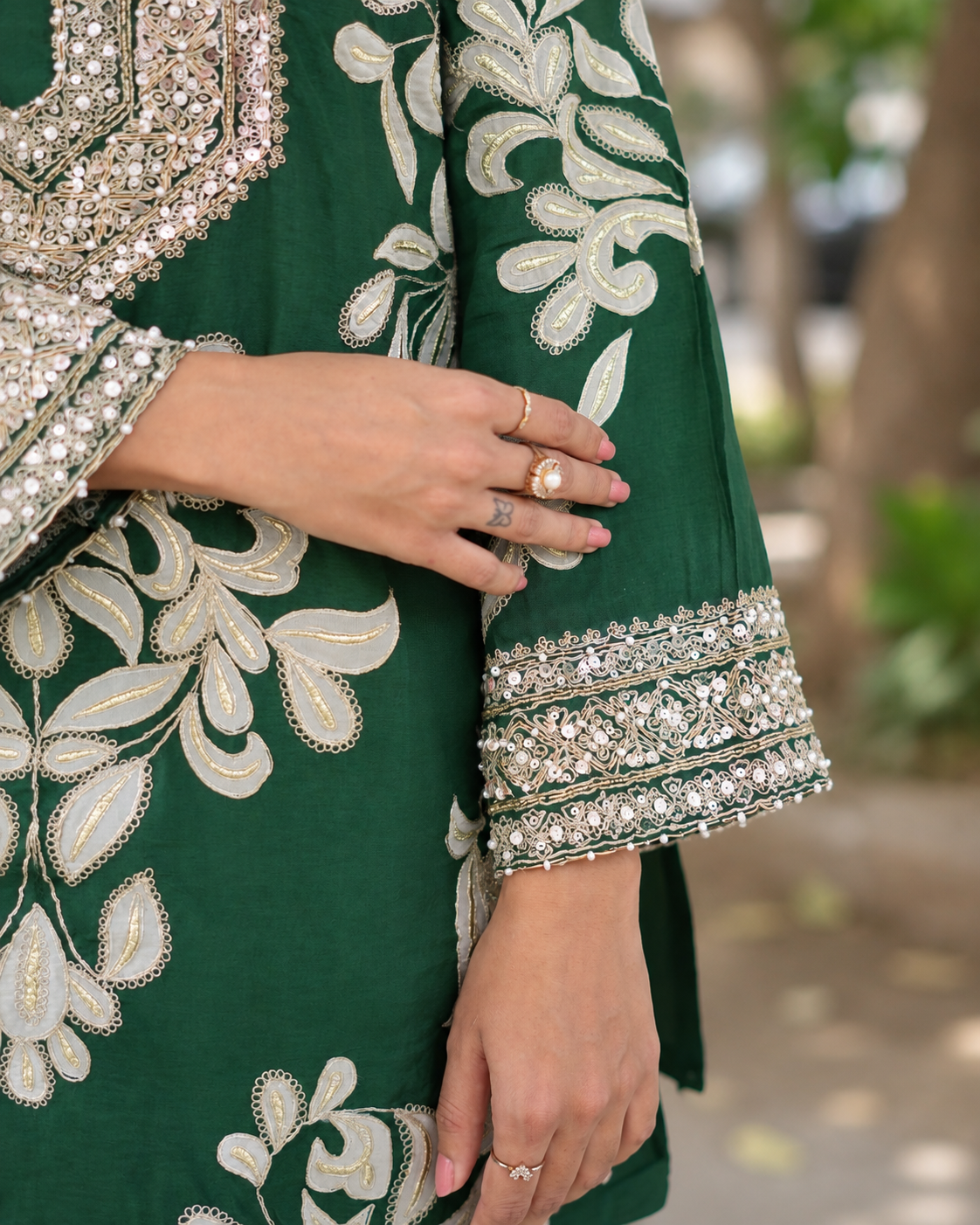 Mehfil Emerald Fusion Set