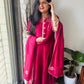 “Ruby” mashru silk dress