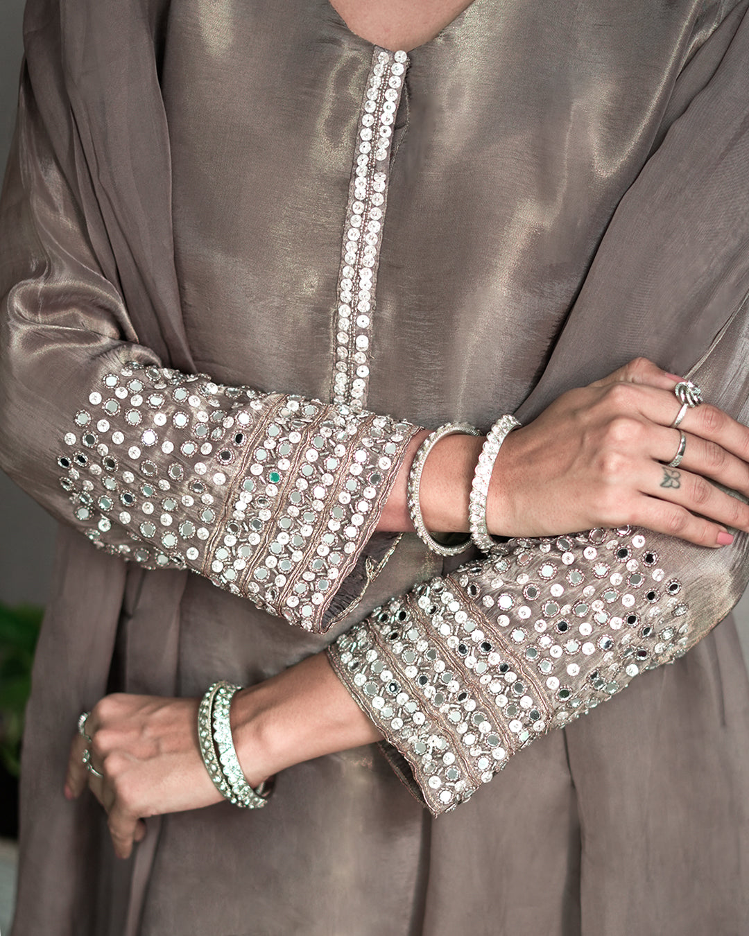 Prahi Tissue Mirror Dress