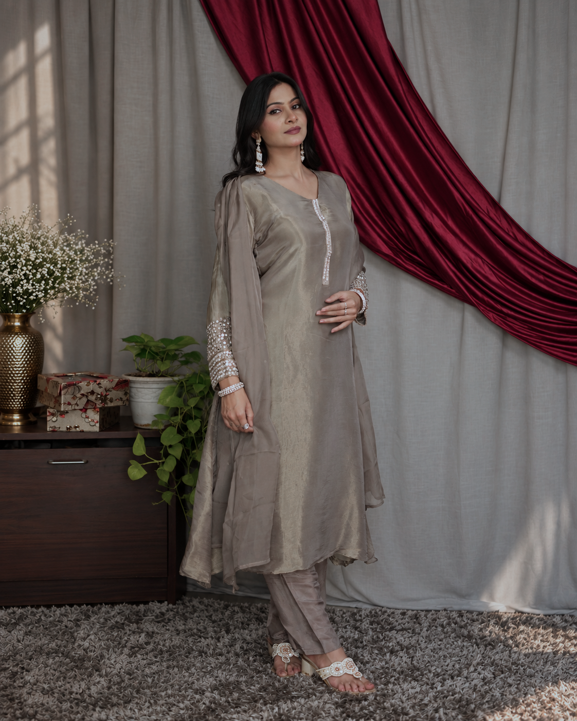 Prahi Tissue Mirror Dress