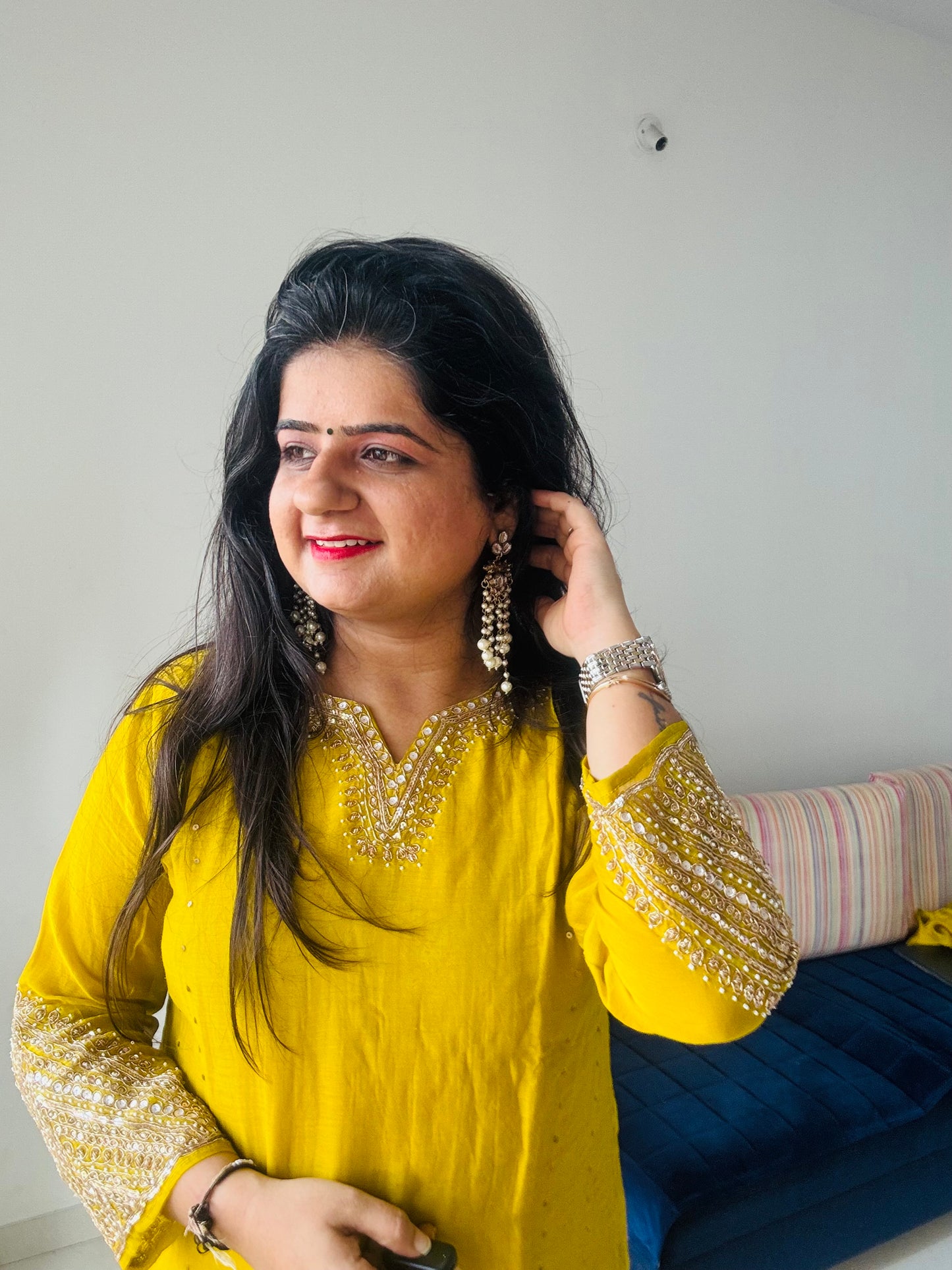 “Sunflower” Mul Chanderi Suit Set💛💜