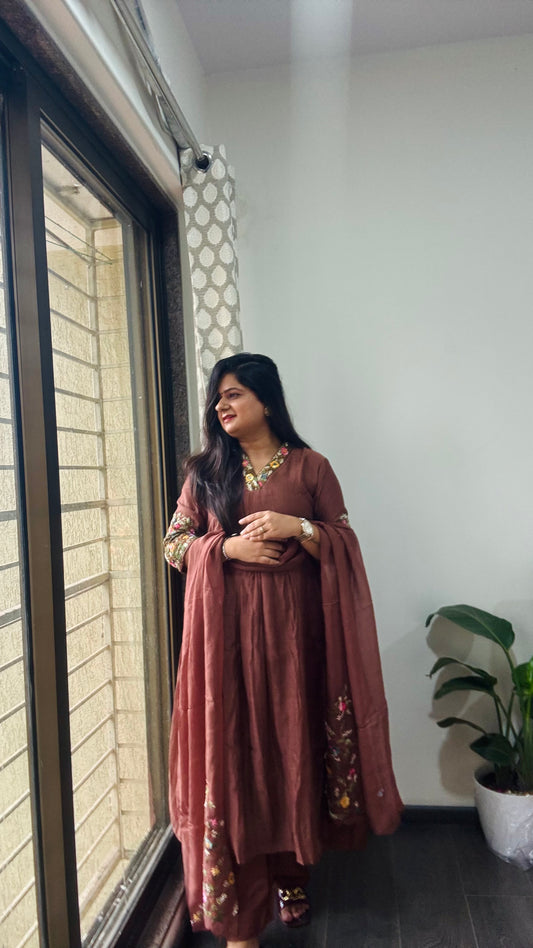 “Khubshurat” Mul Chanderi Suit set