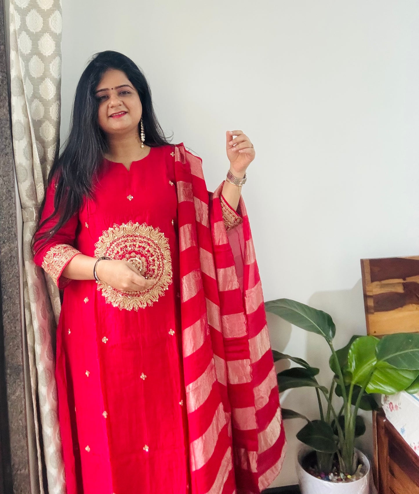 “Rangya” Mul Chanderi Suit Set ❣️💜