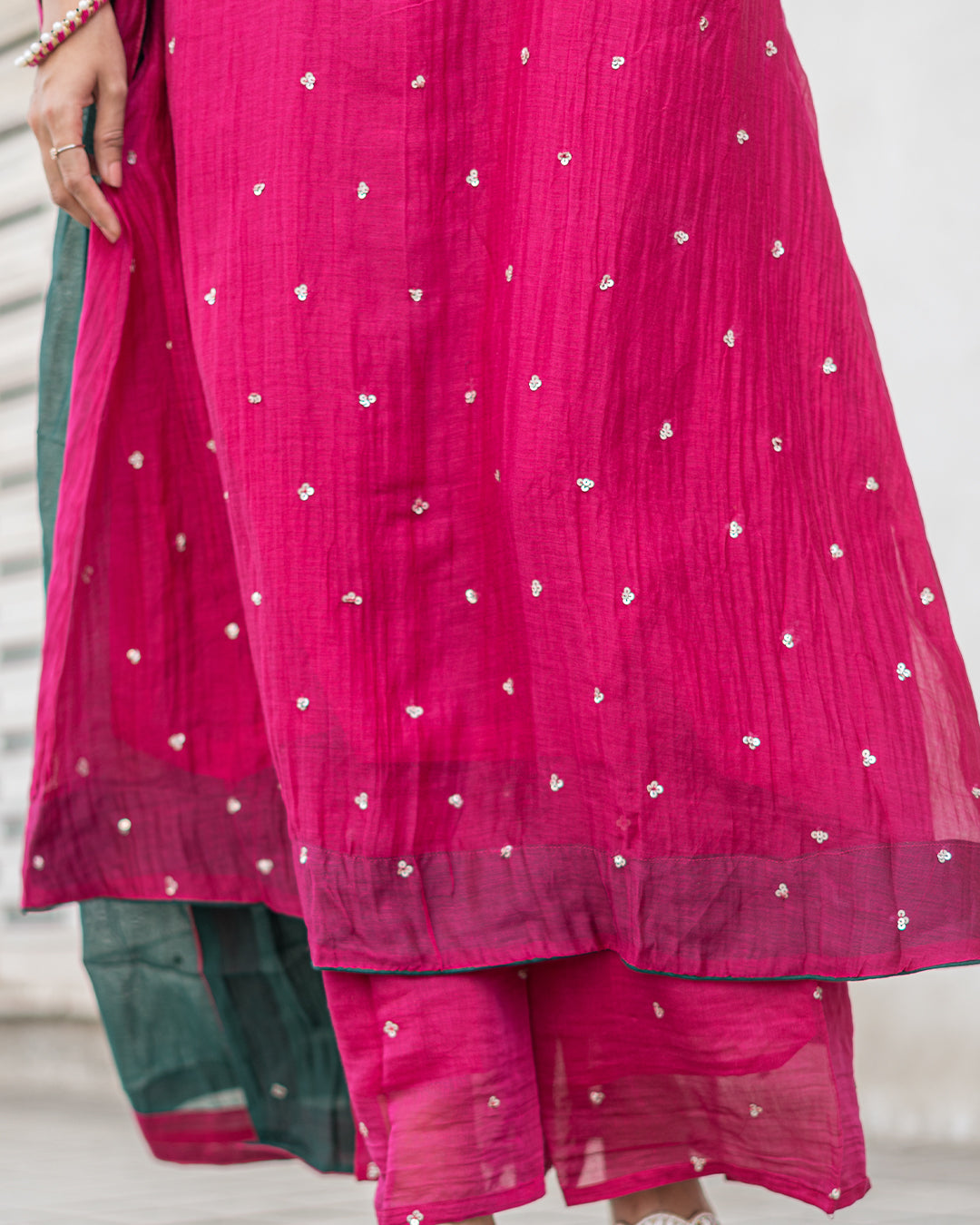Gulabo Mul Chanderi Dress