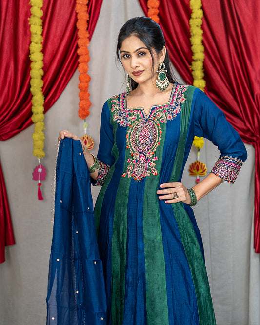 Morni Mul Chanderi Dress