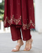 Lavi Mul Chanderi Anarkali