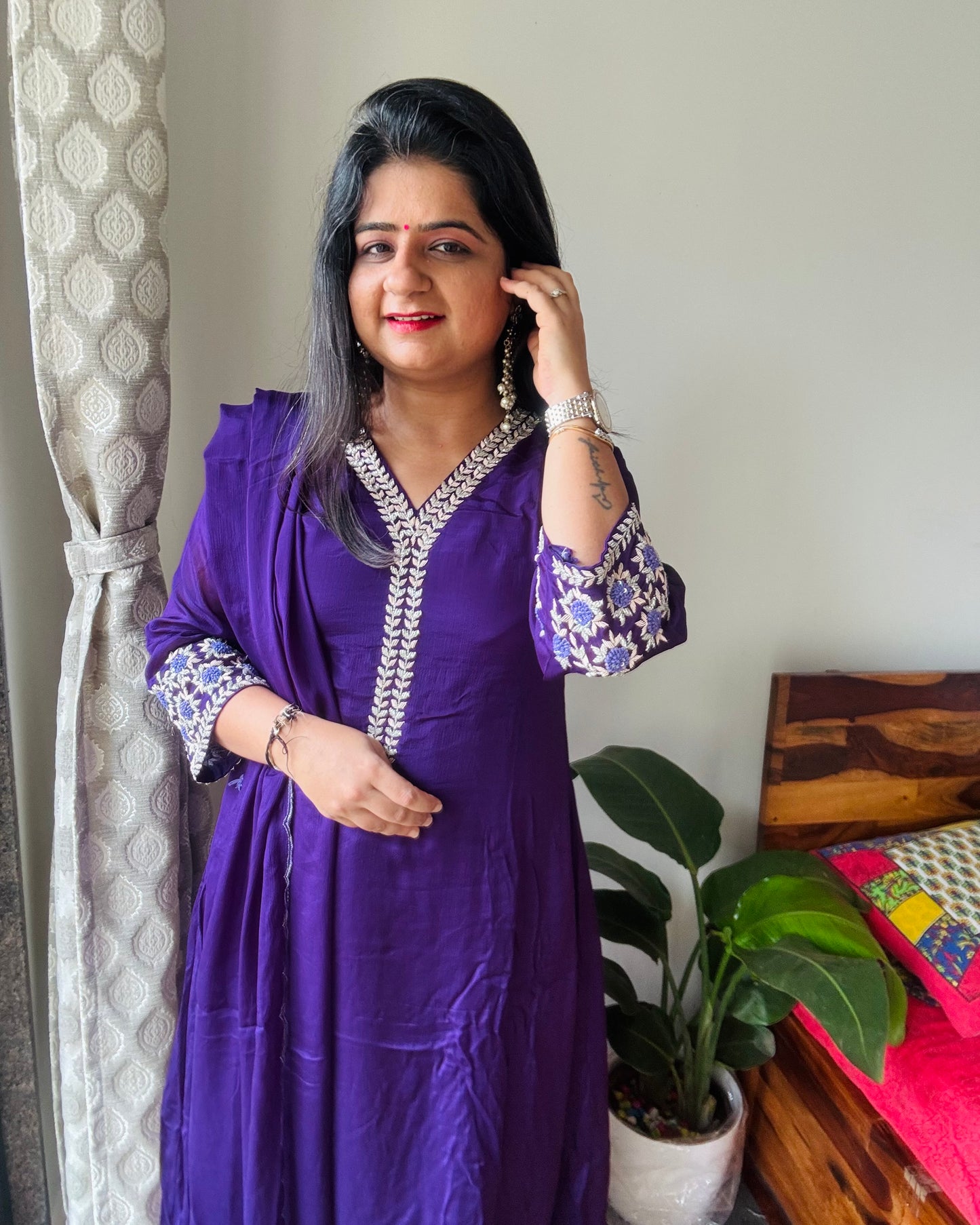 “Suhana” Pure Chinon Dress !