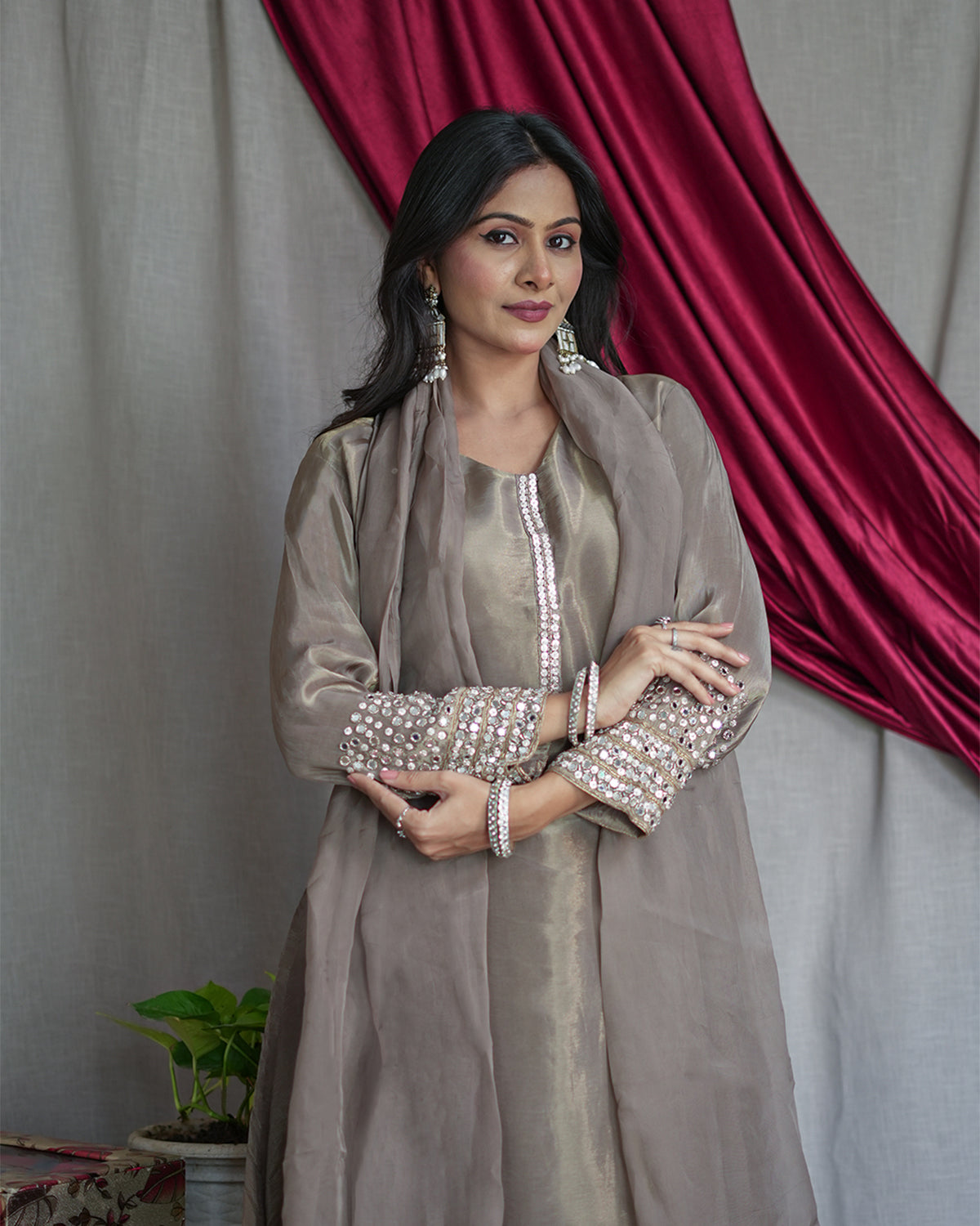 Prahi Tissue Mirror Dress