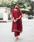 Lavi Mul Chanderi Anarkali