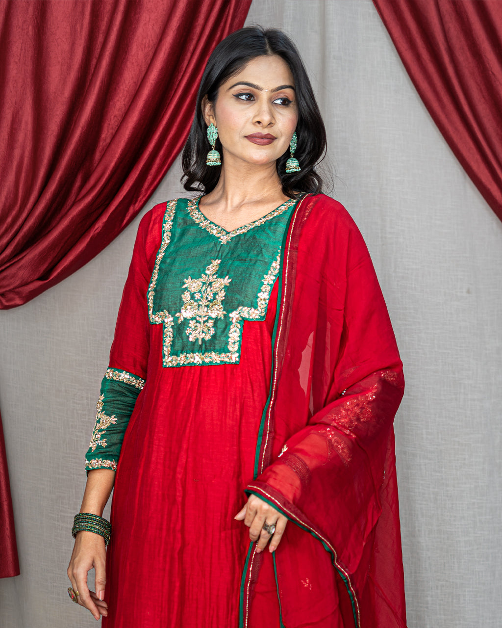 Juhi Mul Chanderi Dress