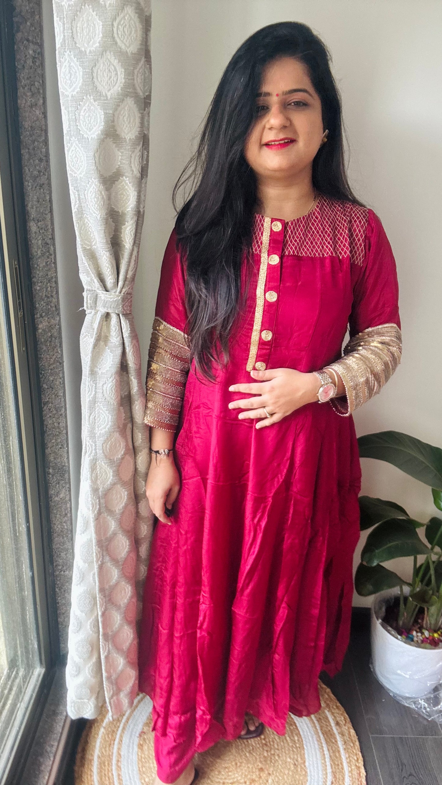 “Ruby” silk dress 💜