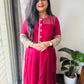 “Ruby” mashru silk dress
