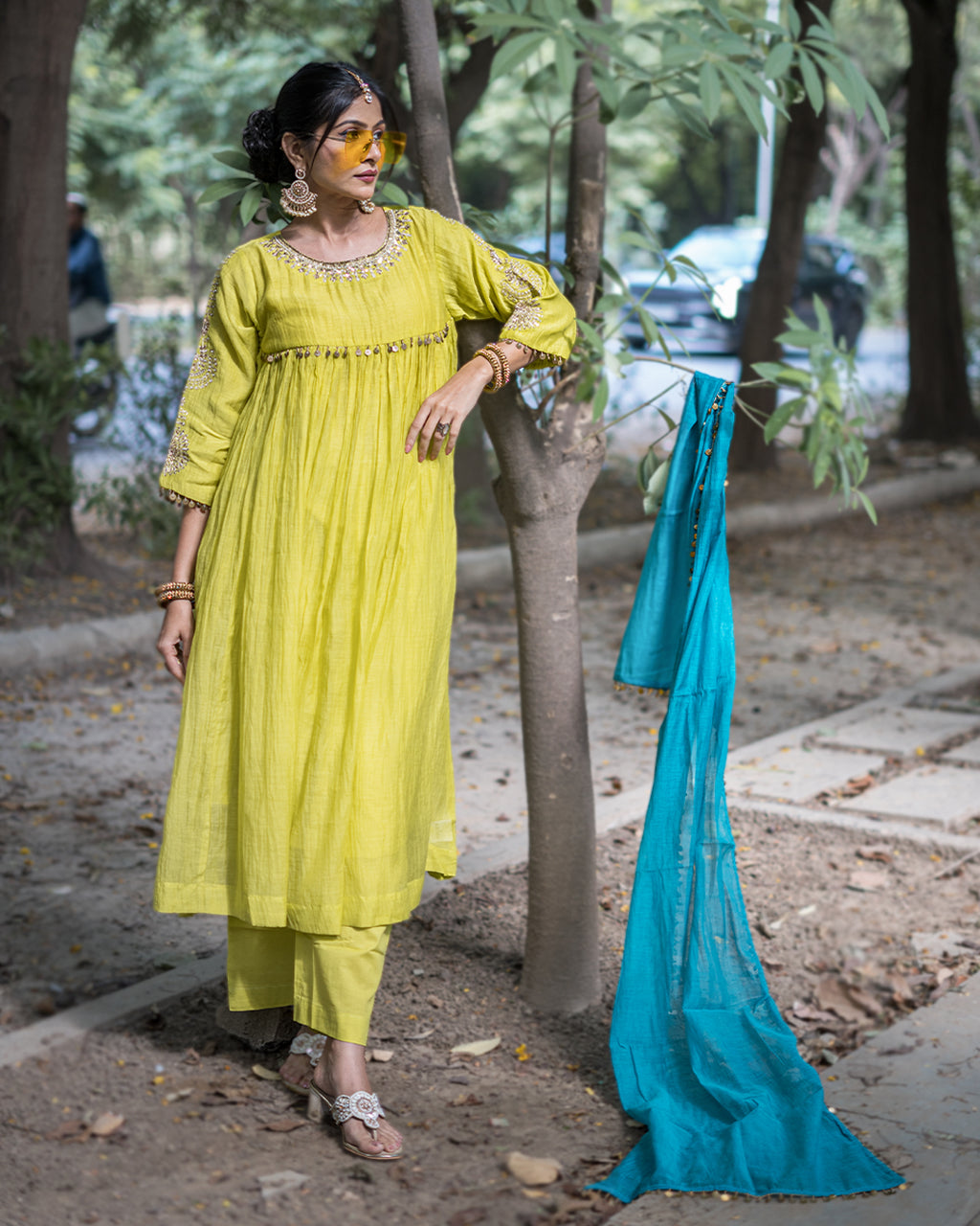Noor Mul Chanderi Dress