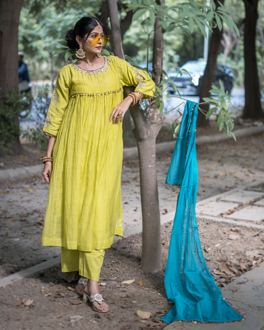 Noor Mul Chanderi Dress