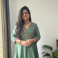 "Apsara "Mirror Work Gown