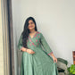 "Apsara "Mirror Work Gown