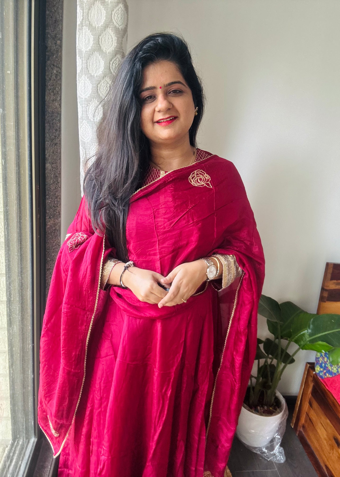 “Ruby” silk dress 💜