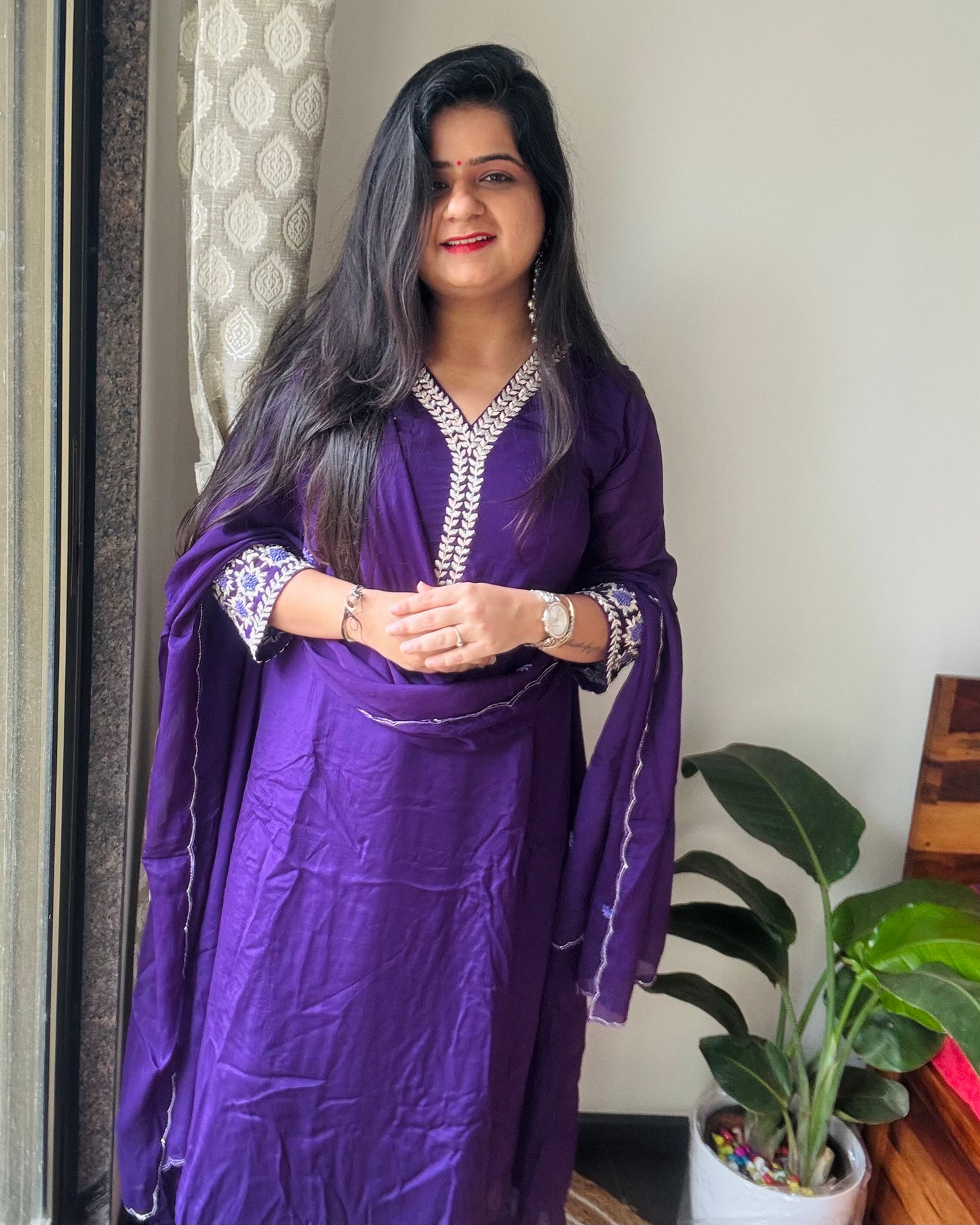 “Suhana” Pure Chinon Dress !