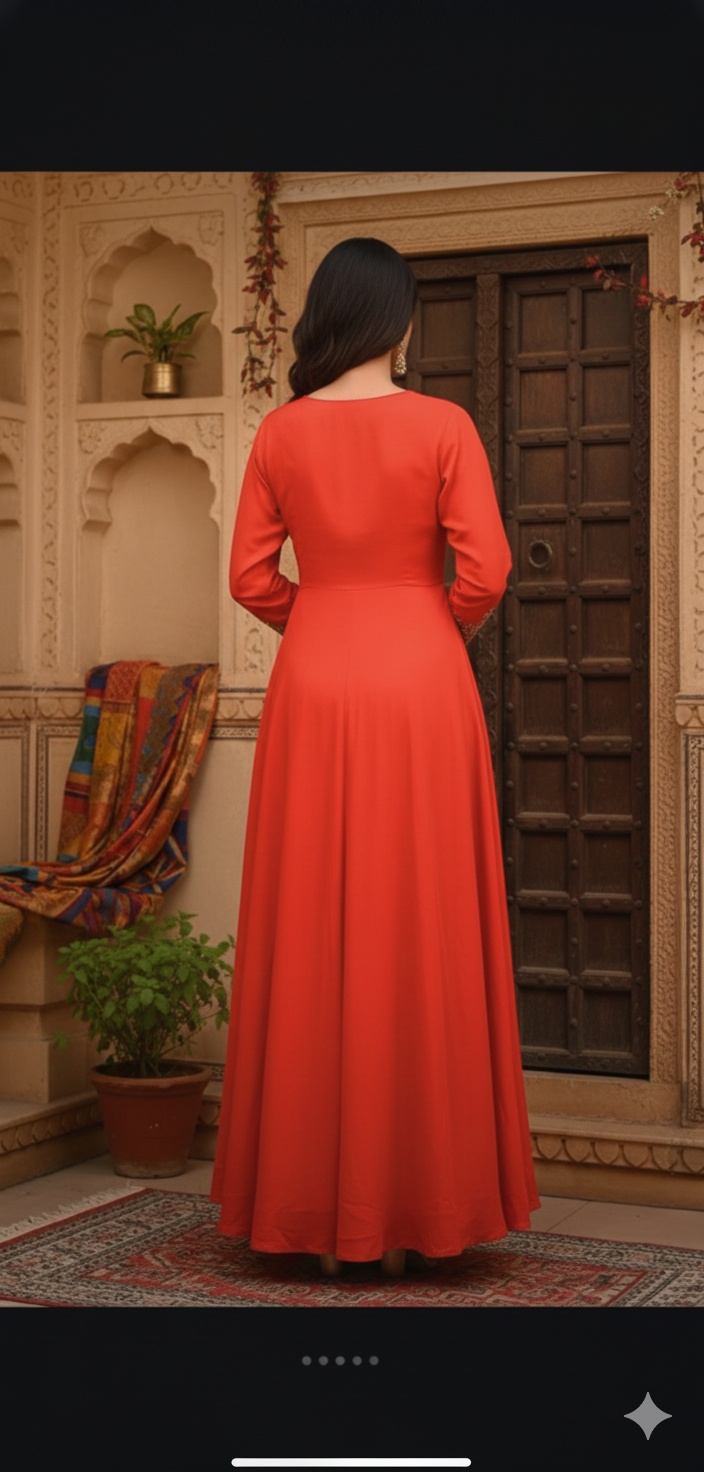 "Rageen " pure chinon silk dress