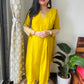 “Sunflower” Mul Chanderi Suit Set