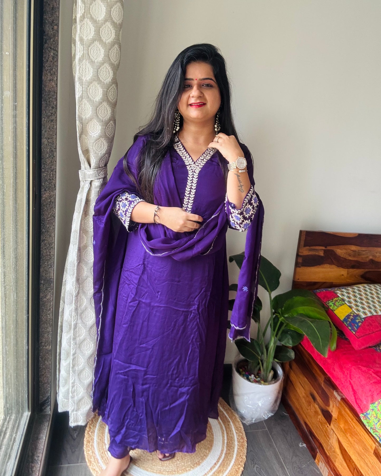 “Suhana” Pure Chinon Dress !