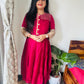 “Ruby” mashru silk dress