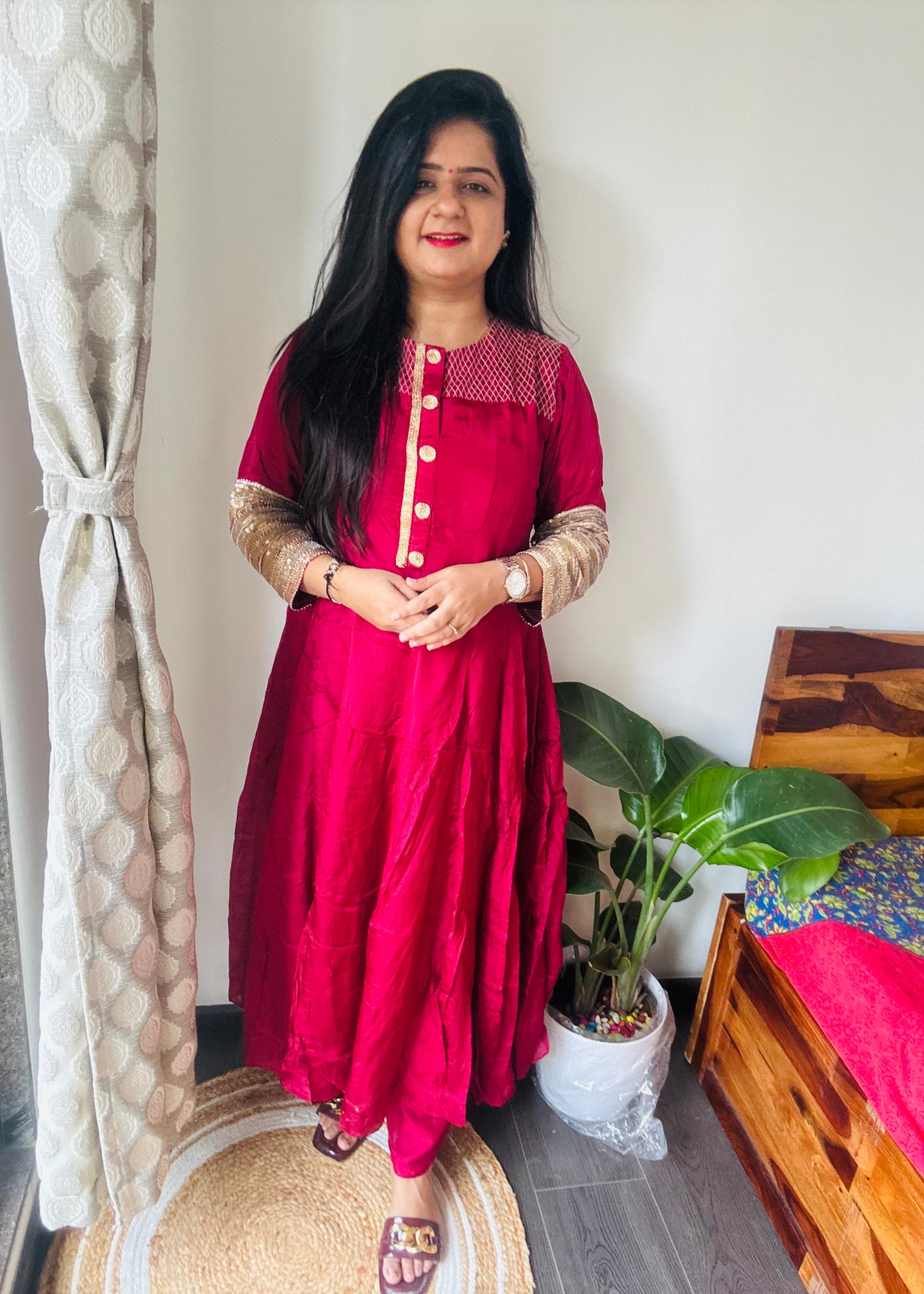 “Ruby” silk dress 💜