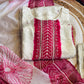 "Neha" pure crape silk suit